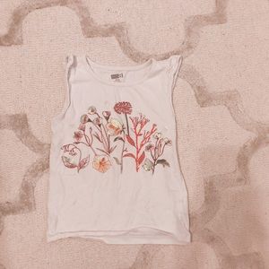 Crazy 8 Ruffle Tank Top with Flower Sequins Kids